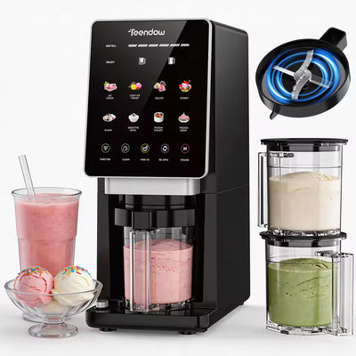 Ice cream maker with soft serve, milkshake, and ice cream
