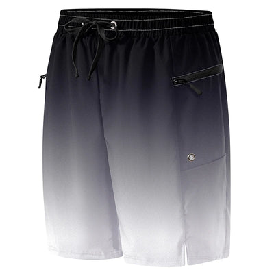 Black White Gradient board shorts