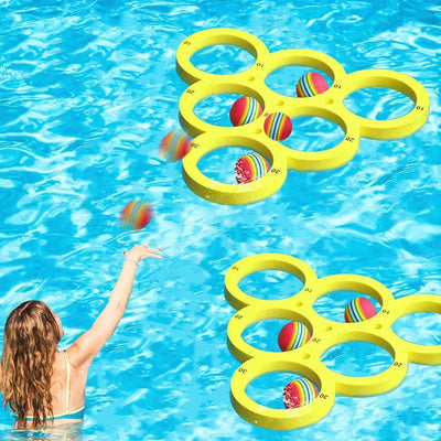 Splash Ring Toss Pool Game Set