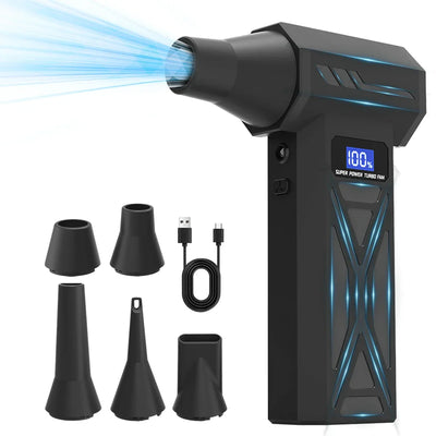 Cordless 110000Rpm Turbo Air Duster with LED & Battery Display