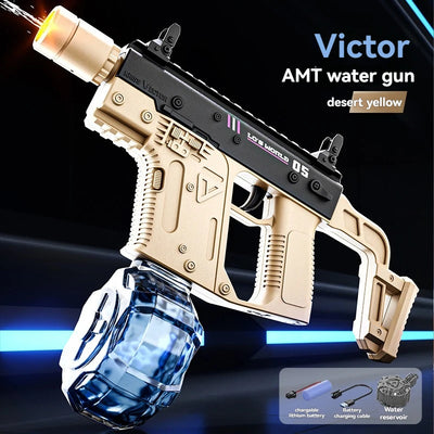 Victor AMT electric water gun - desert yellow