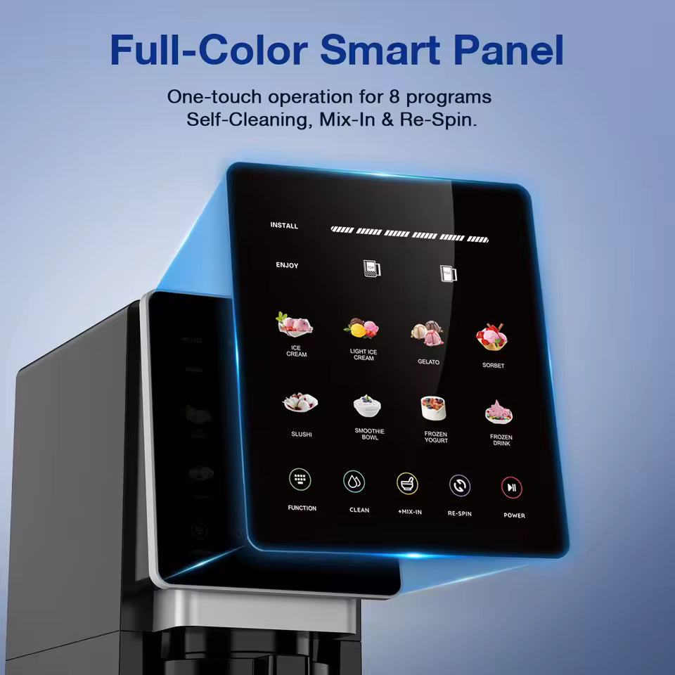 Ice cream maker feature detail