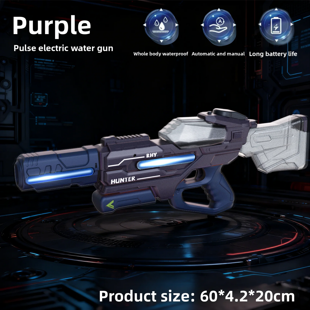Purple with light