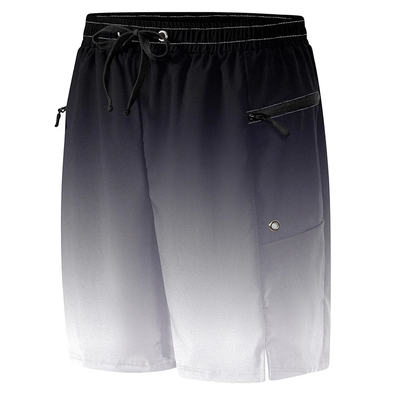 Black White Gradient board shorts