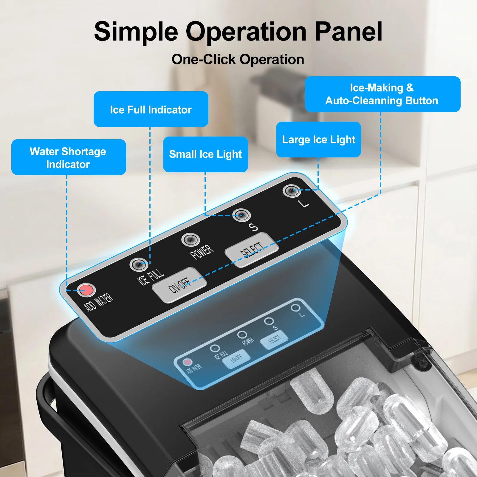 LOEFME ice maker detail shot