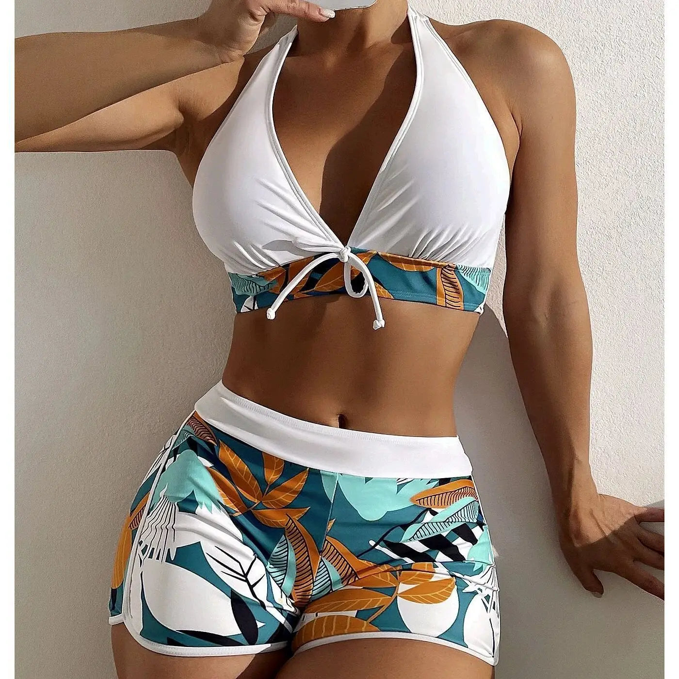 White bikini set