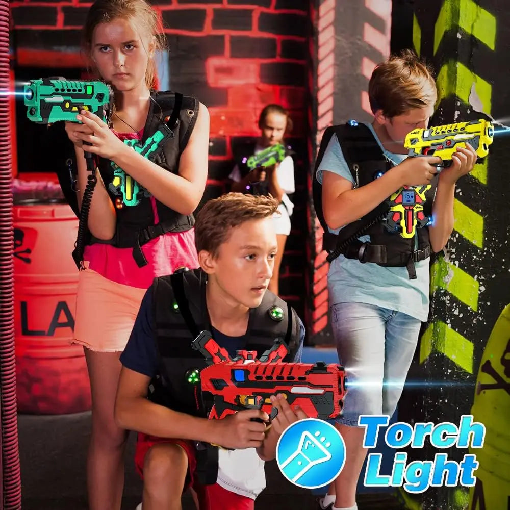 VATOS laser tag kids playing