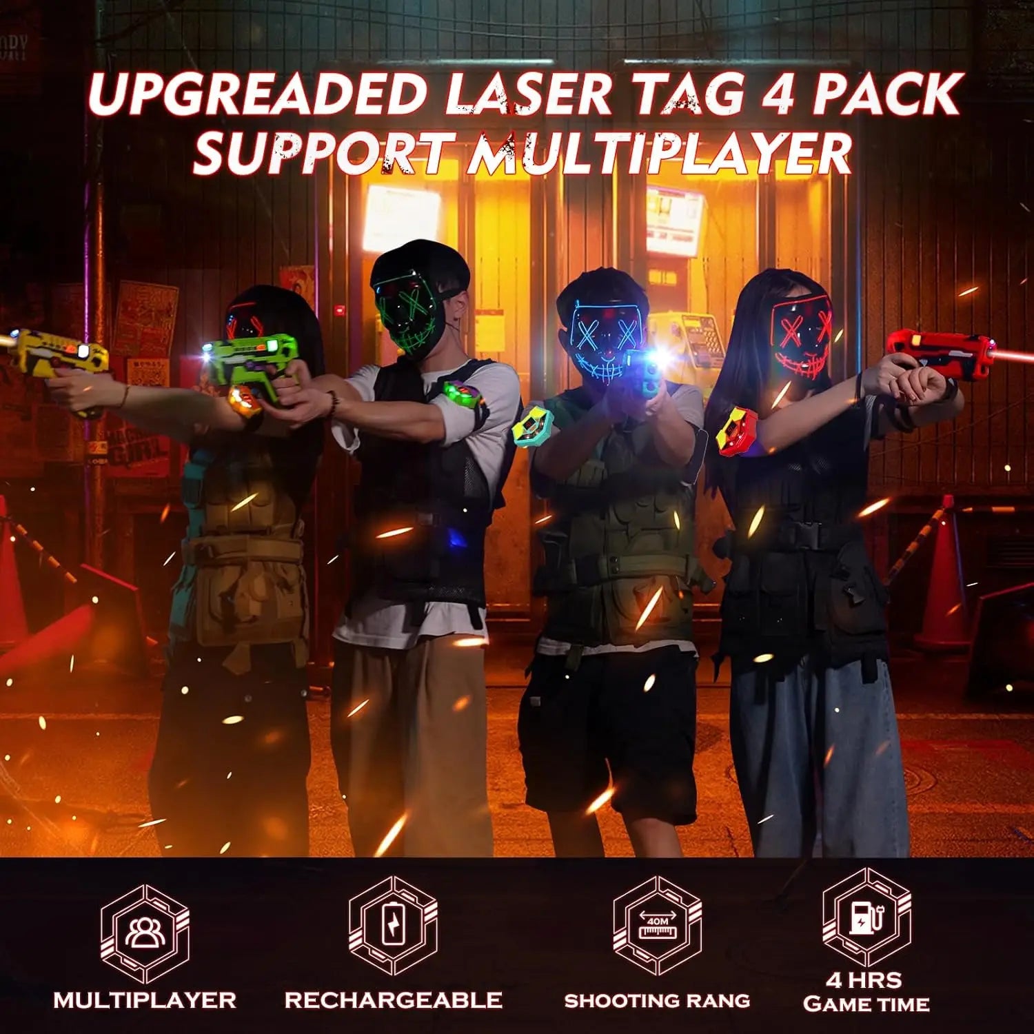 VATOS laser tag set contents
