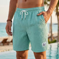 Men's Seersucker Beach Shorts - LakeGreen