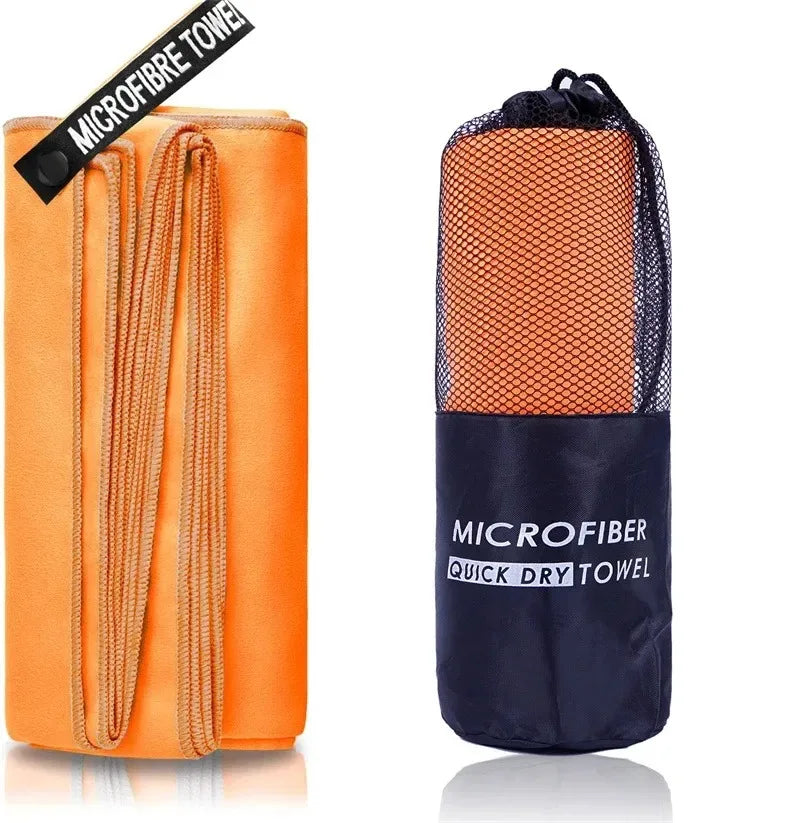 Quick-Dry Microfiber Sports Towel - Orange