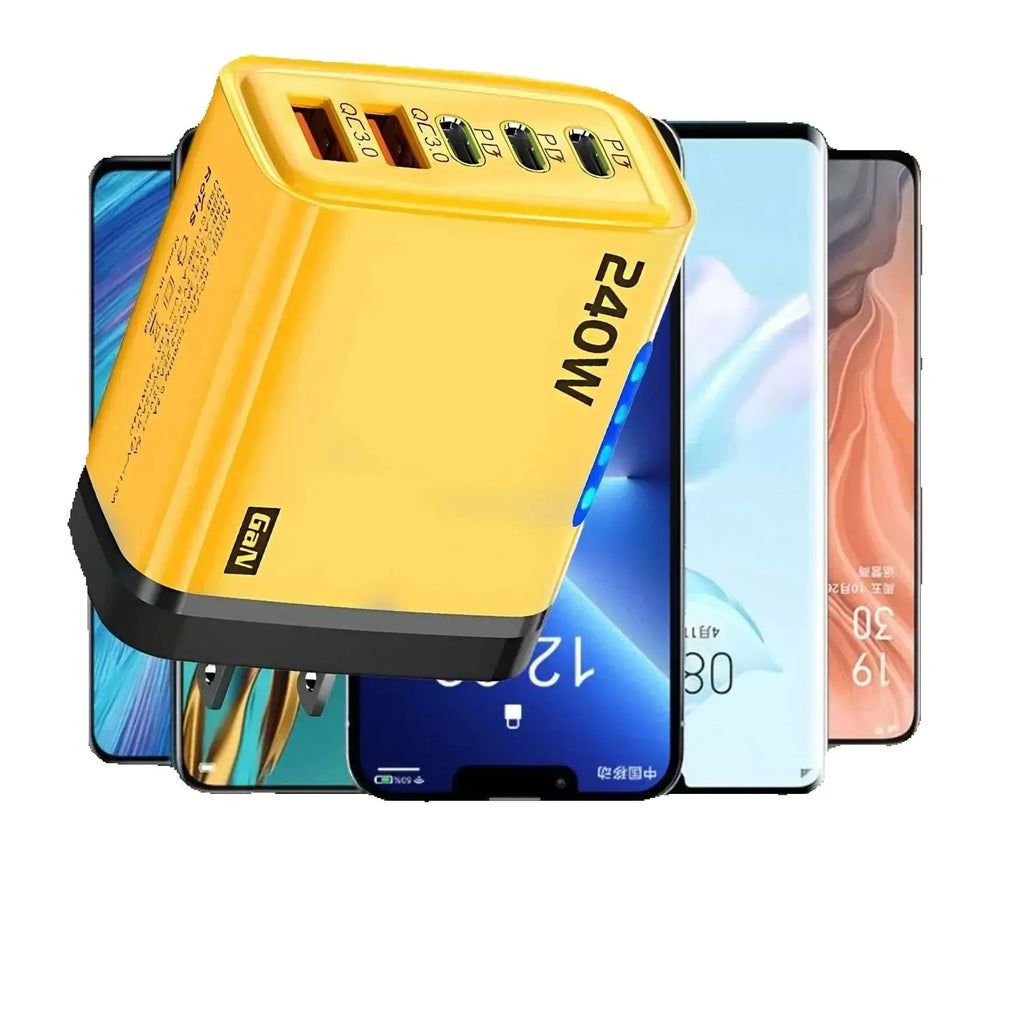 240W 5-in-1 GaN Desktop Charger — USB-C PD & USB