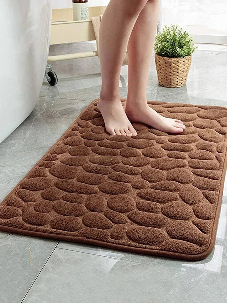 Cobblestone Microfiber Bath Mat