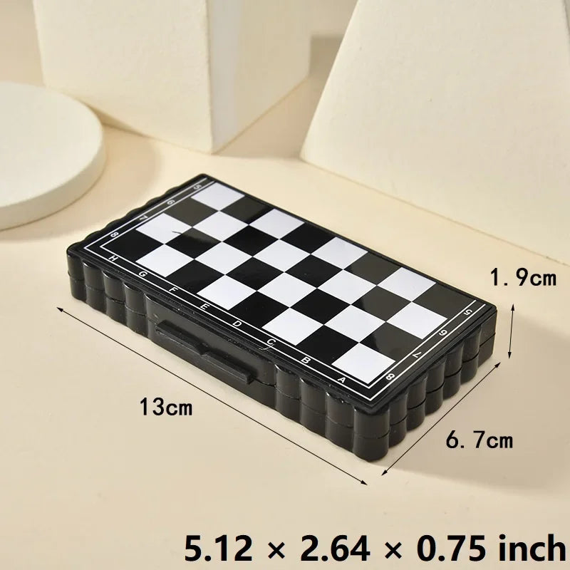Magnetic chess set in hand