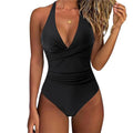 Women's one-piece swimsuit in black