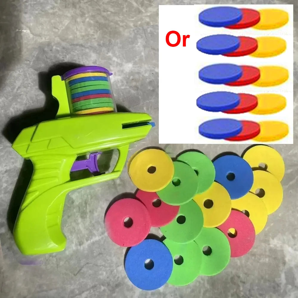 Green foam disc gun