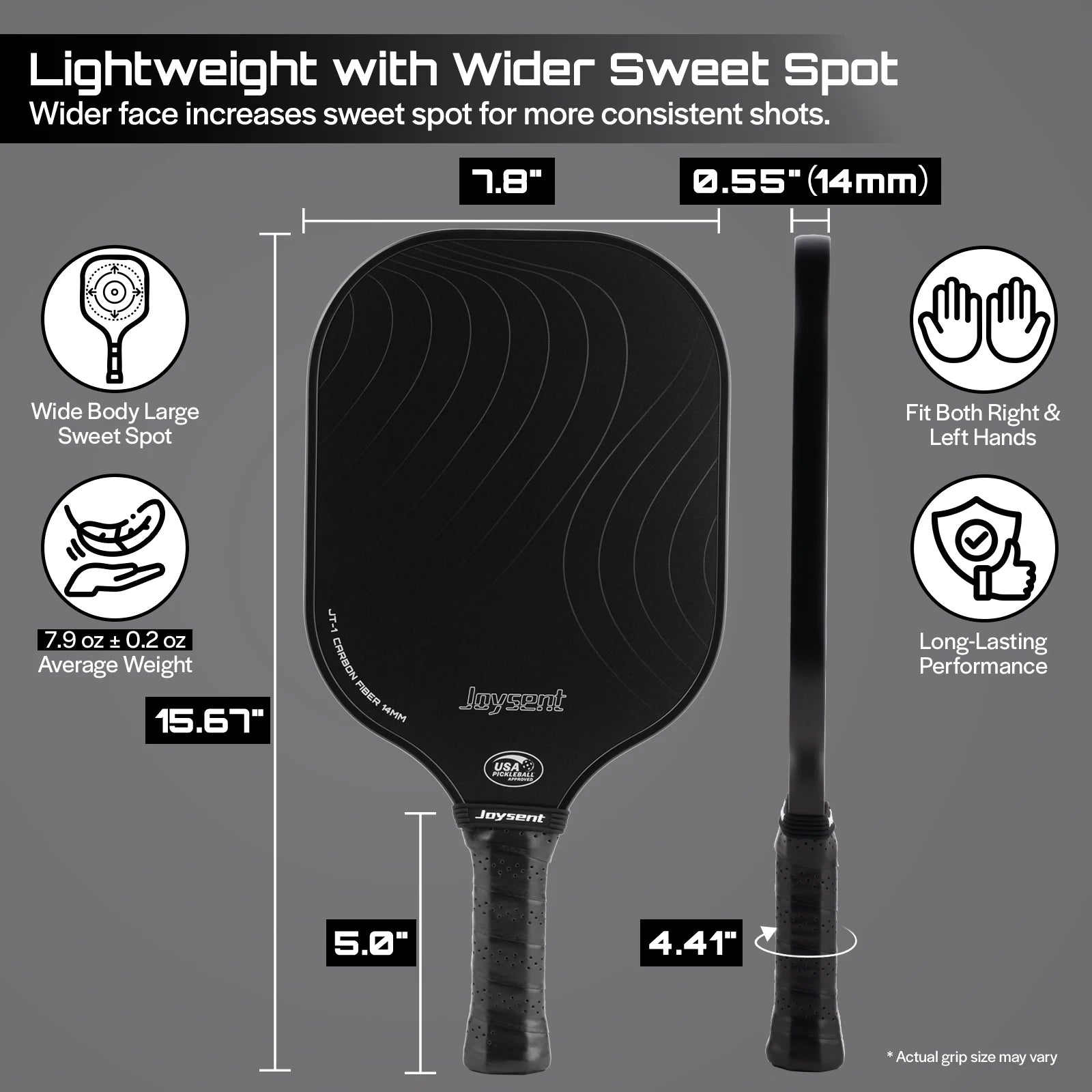 Joysent Pickleball Paddle Black