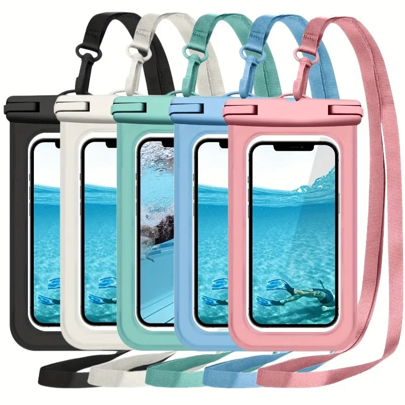 Waterproof phone pouches multiple colors