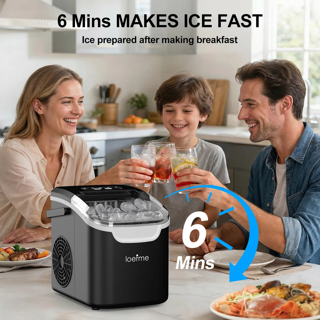 LOEFME ice maker lifestyle shot