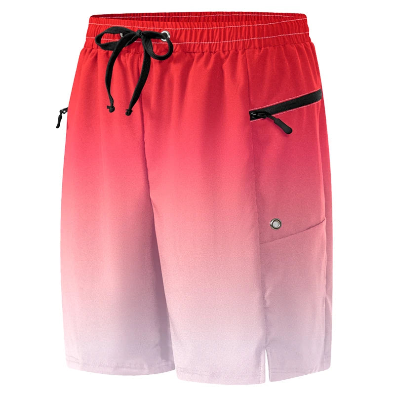Red White Gradient board shorts