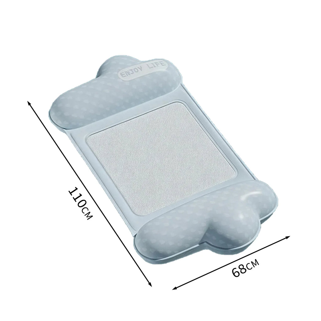 Inflatable Pool Float Lounger with Mesh Seat - Water Hammock Raft for Adults