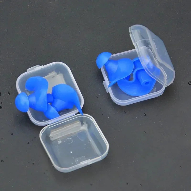 Waterproof Silicone Swimming Ear Plugs - Anti-Noise Diving & Sleep Earplugs Set