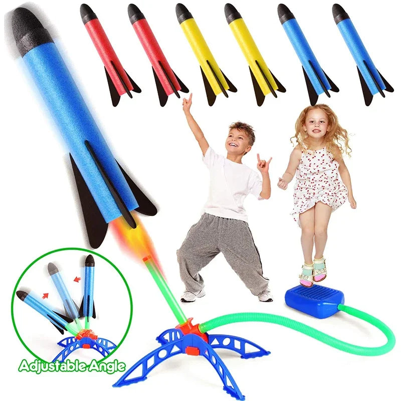 Rocket foot pump launcher main