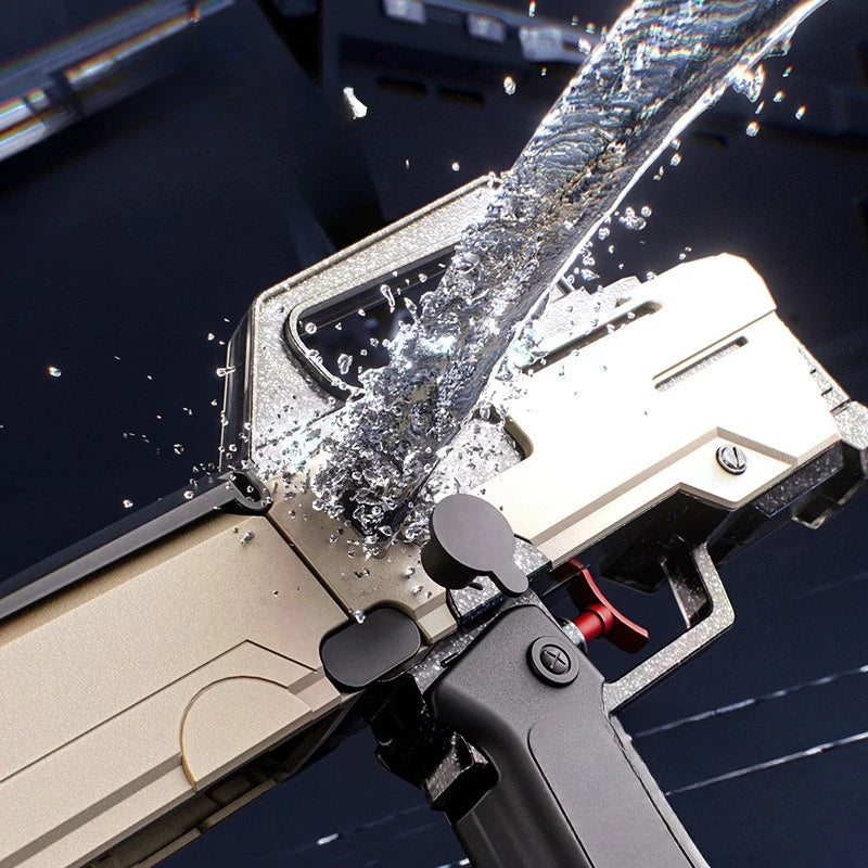 Folding water gun folded flat