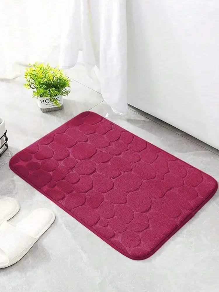 Cobblestone Microfiber Bath Mat