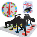 Twister game mat and spinner