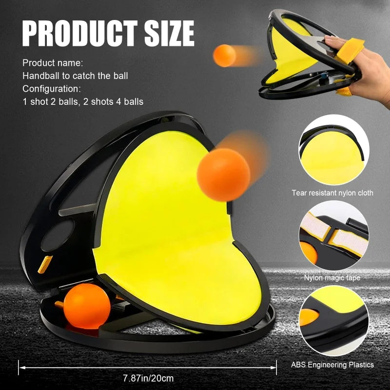 Toss and catch game paddle detail