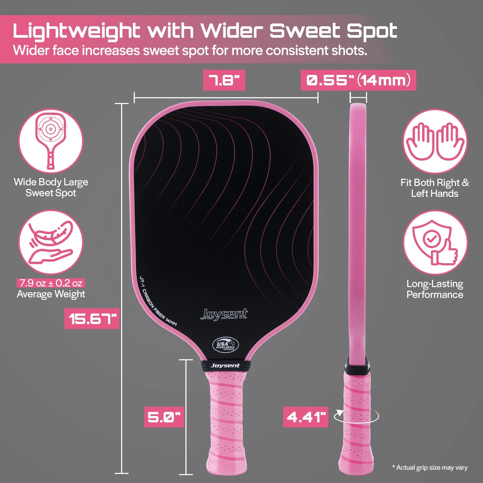 Joysent Pickleball Paddle Pink