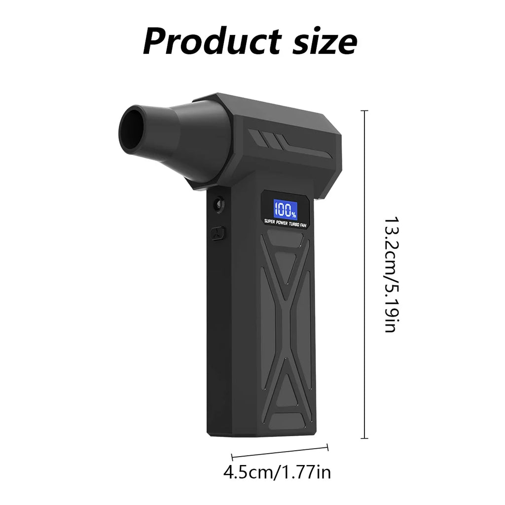 Cordless 110000Rpm Turbo Air Duster with LED & Battery Display
