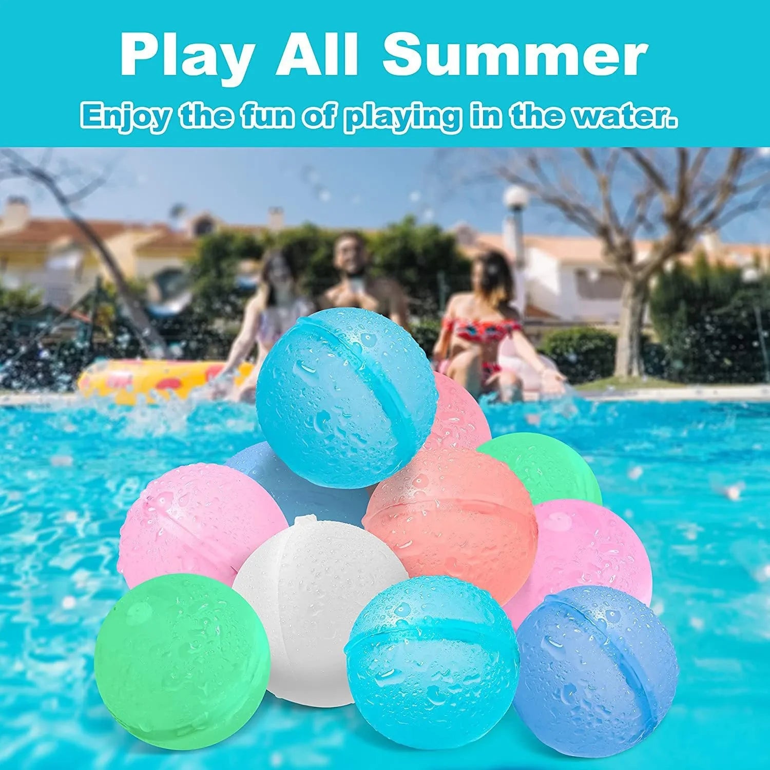 Water balloons with net