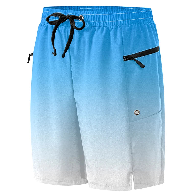 Blue White Gradient board shorts