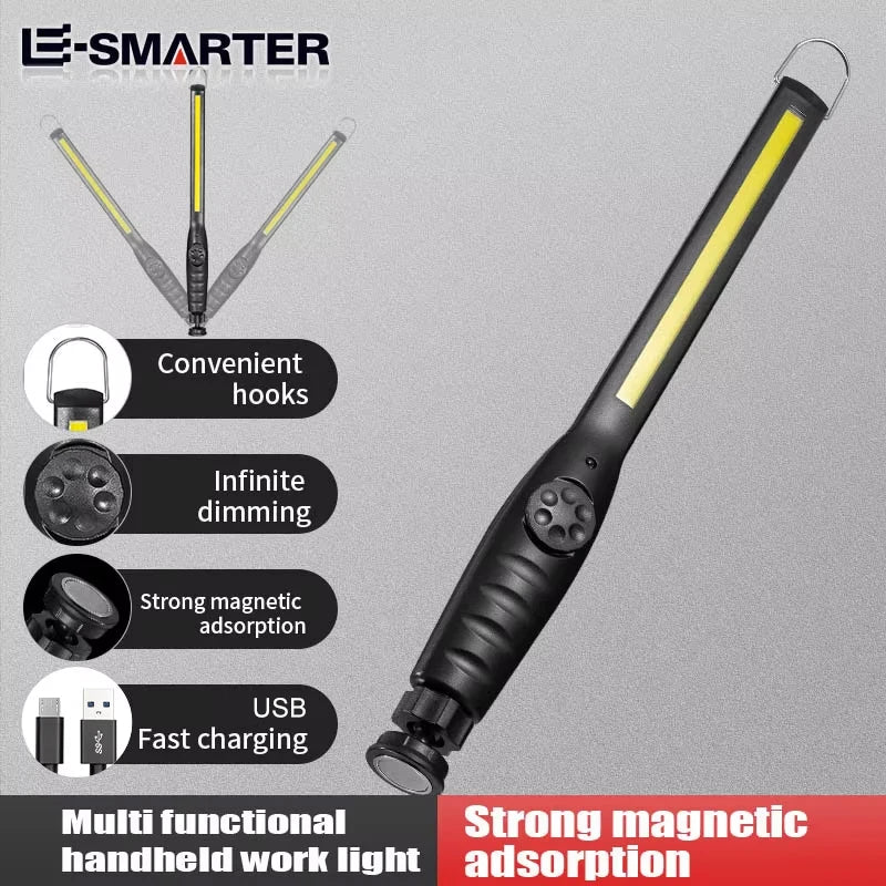 Magnetic Rechargeable COB Work Light & LED Flashlight