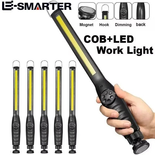 Magnetic Rechargeable COB Work Light & LED Flashlight