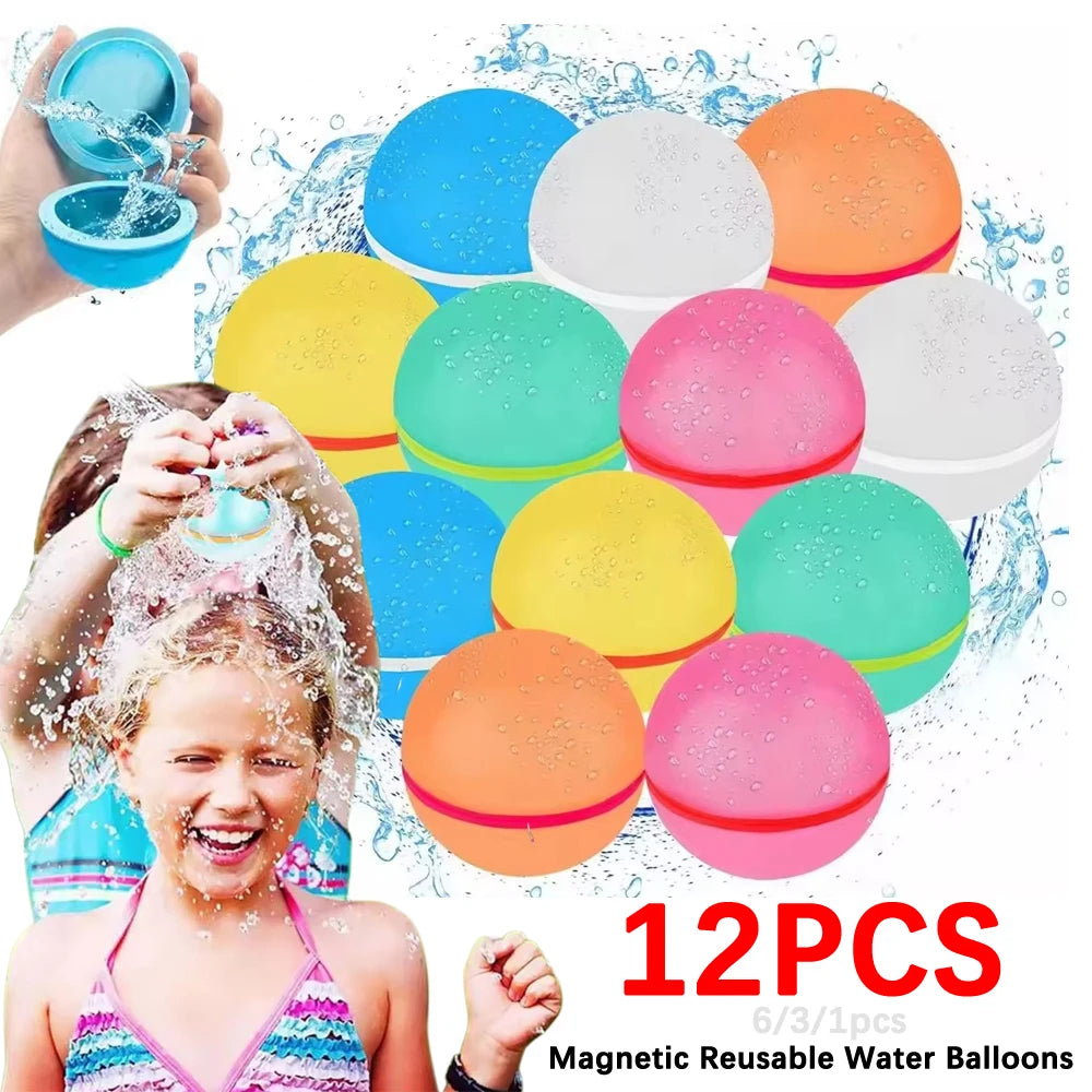 Magnetic reusable water balloons