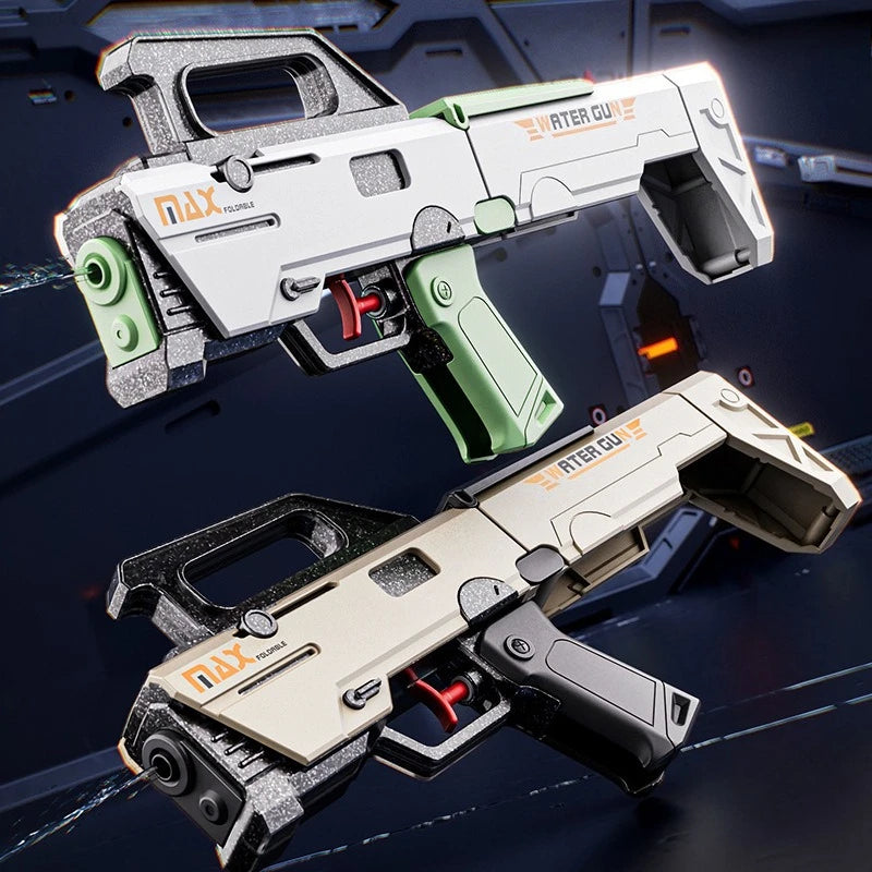 Folding water gun features
