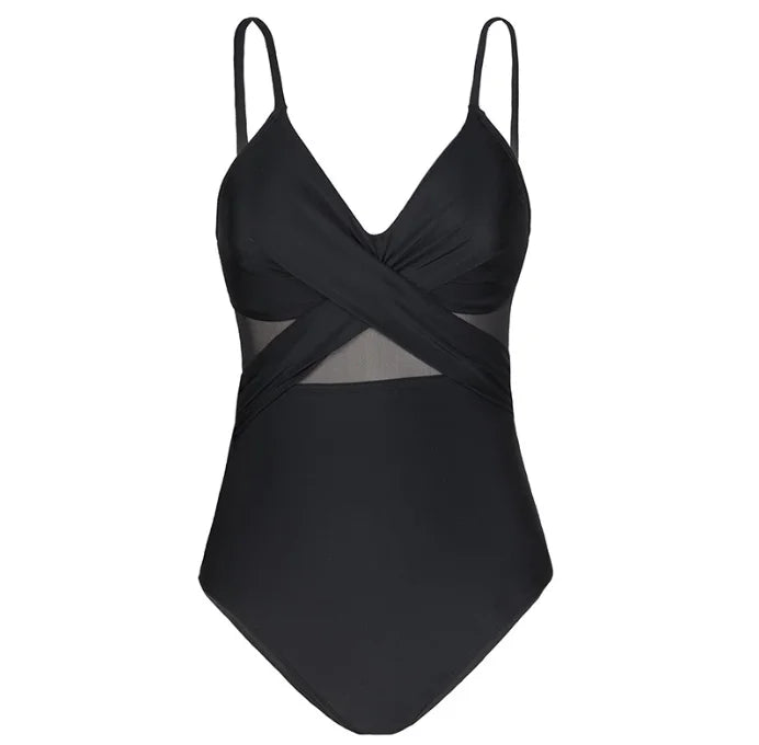 Black bodysuit swimsuit