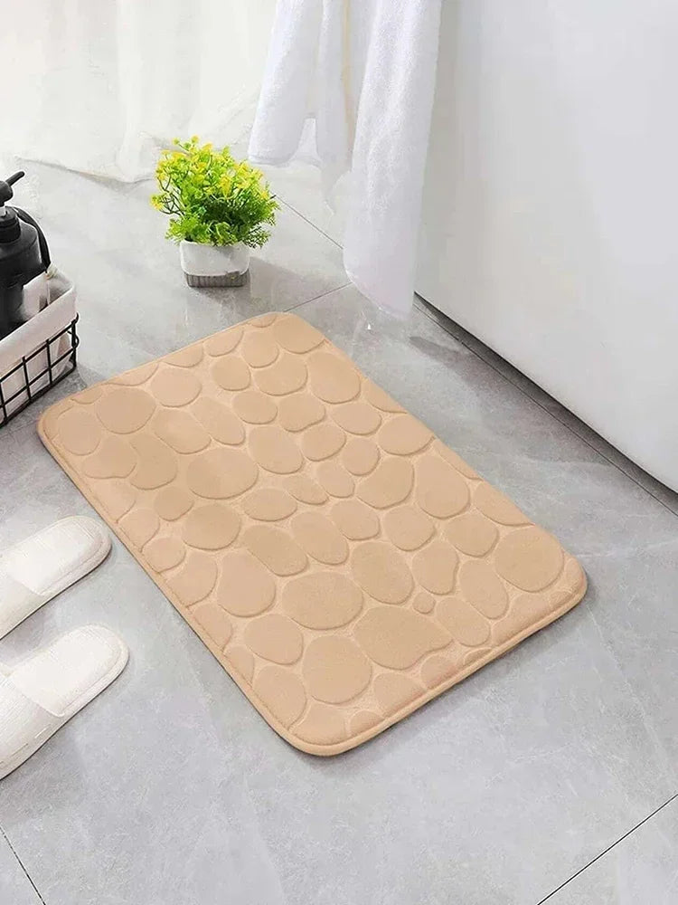 Cobblestone Microfiber Bath Mat