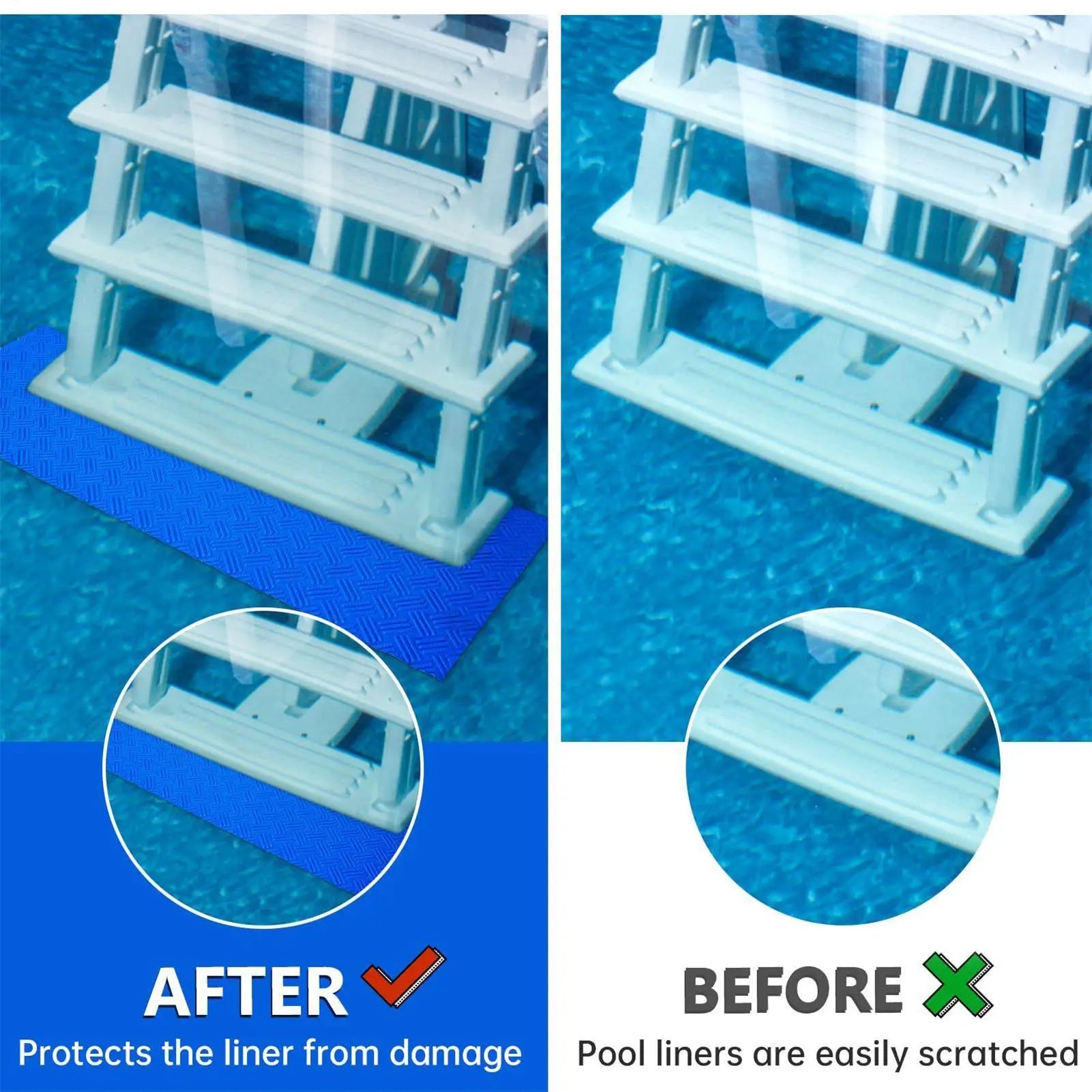 Non-Slip Pool Ladder Mat