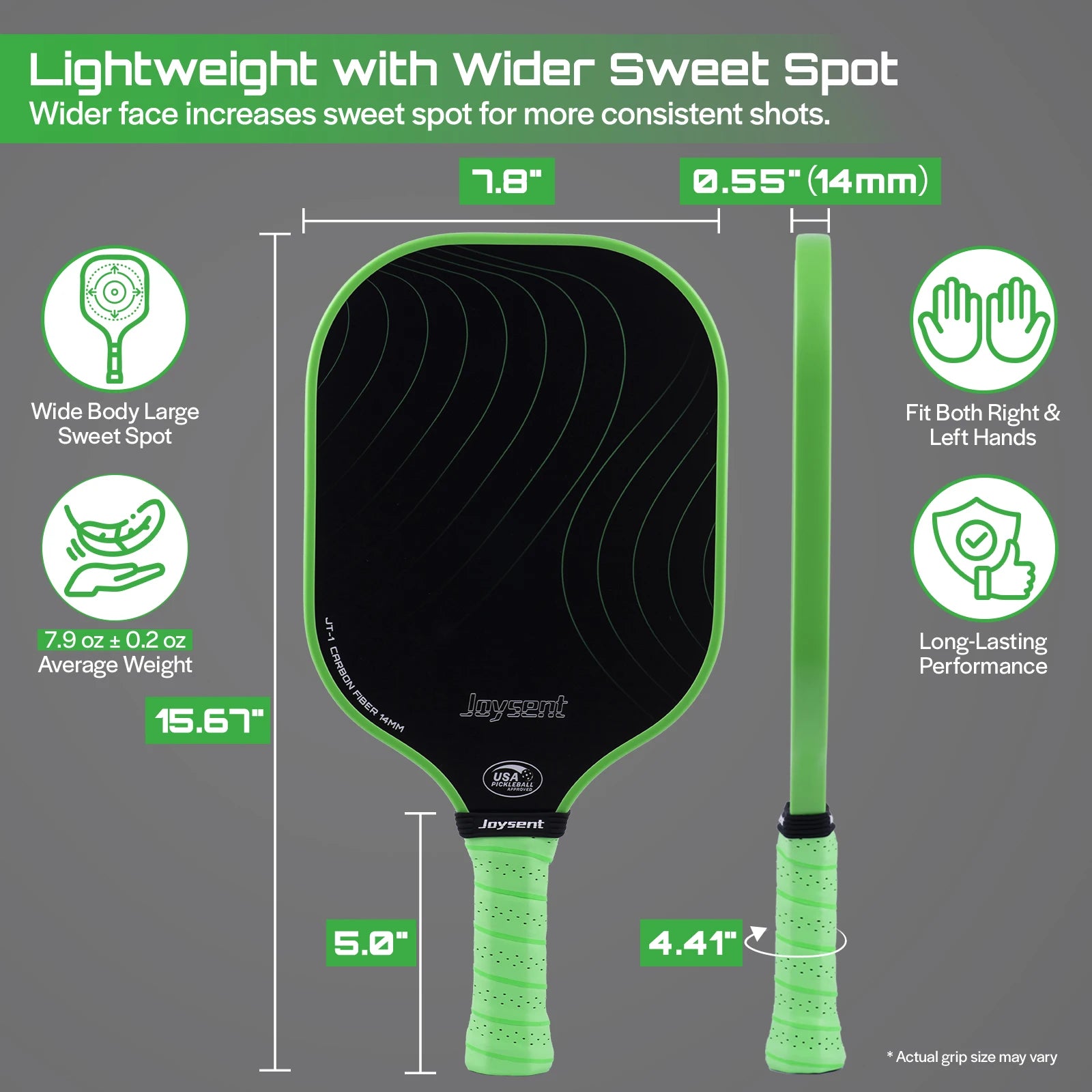 Joysent Pickleball Paddle Green