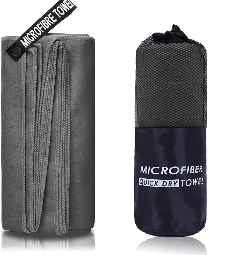 Quick-Dry Microfiber Sports Towel - Dark Gray