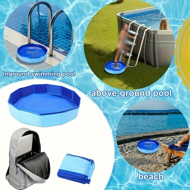 Foot spa basin in use