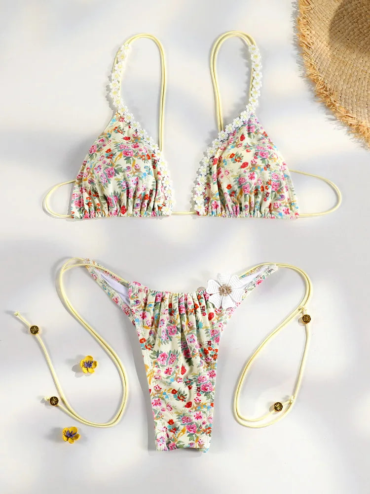 Floral bikini lifestyle photo
