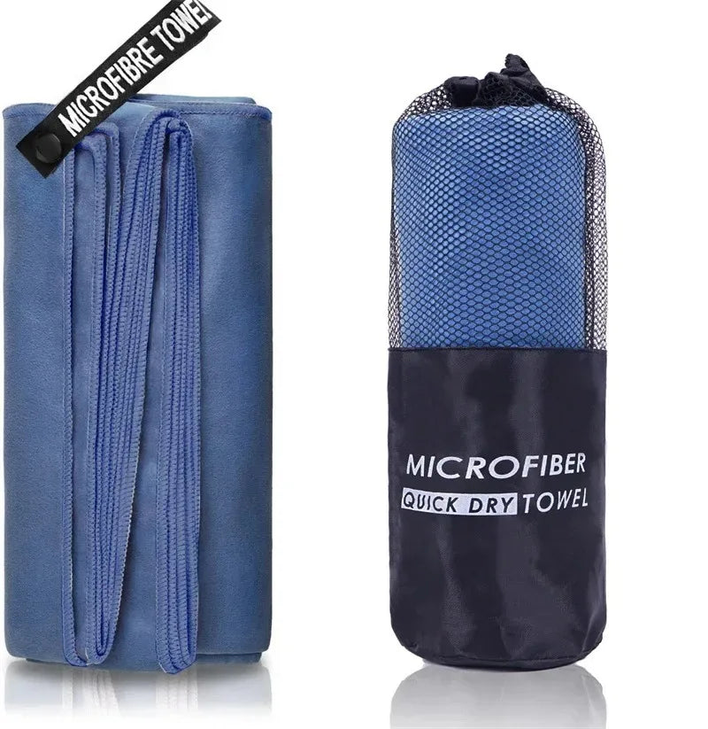 Quick-Dry Microfiber Sports Towel - Blue
