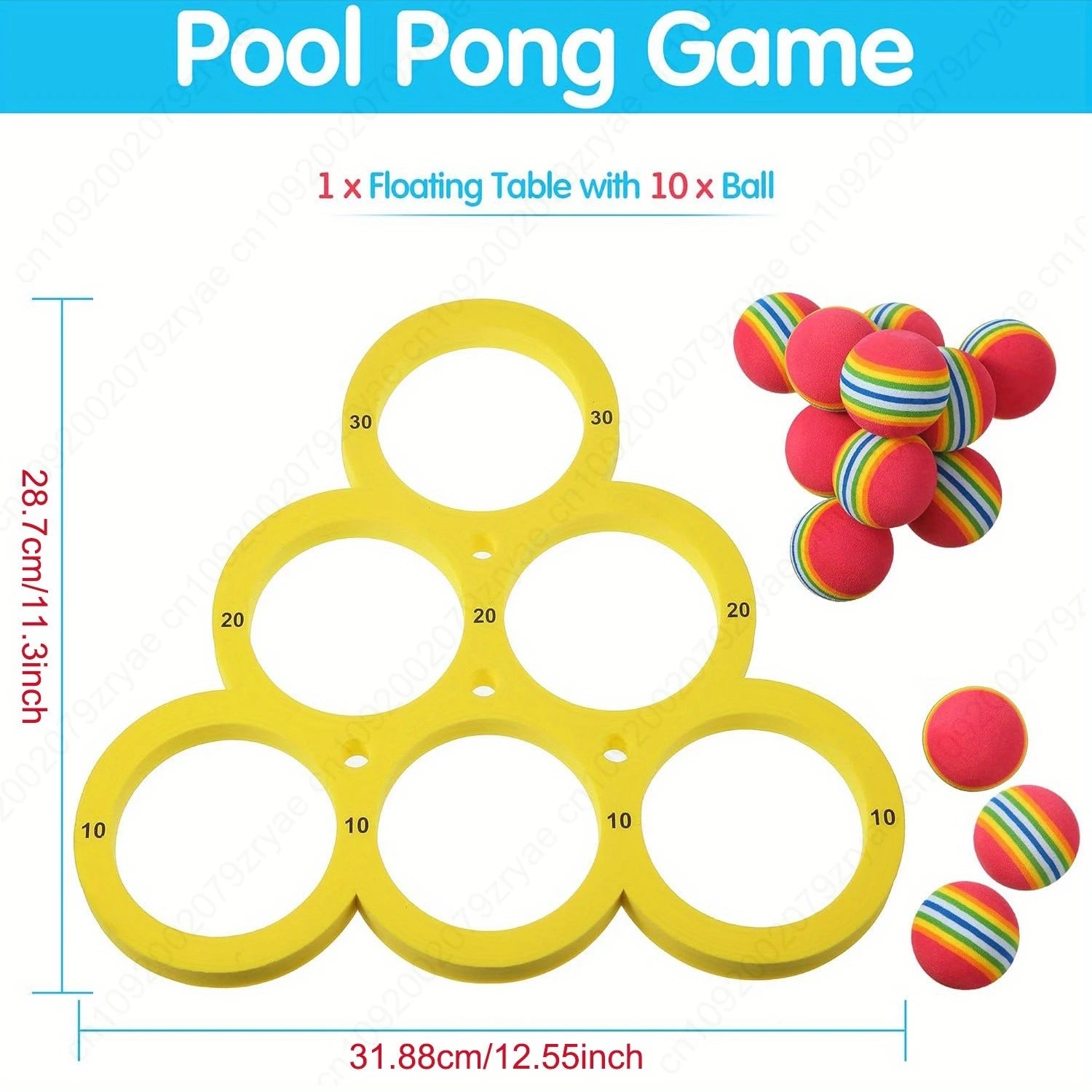Pool toss game balls