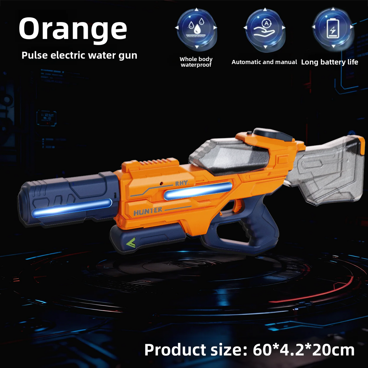 Orange with light