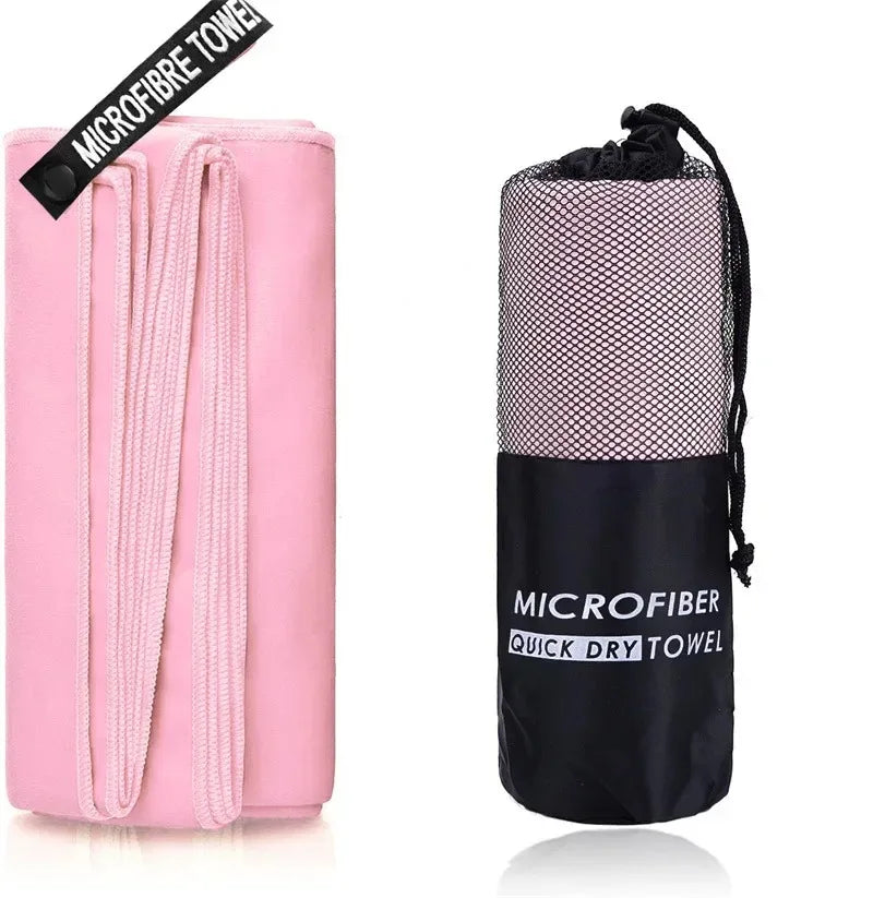 Quick-Dry Microfiber Sports Towel - Pink