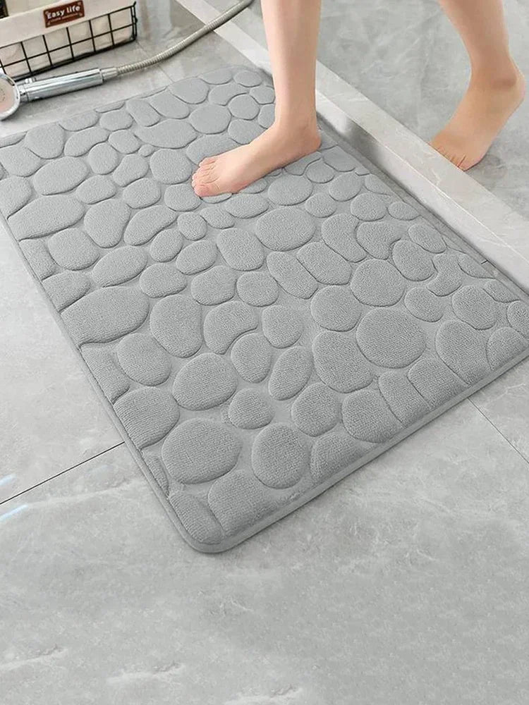 Cobblestone Microfiber Bath Mat